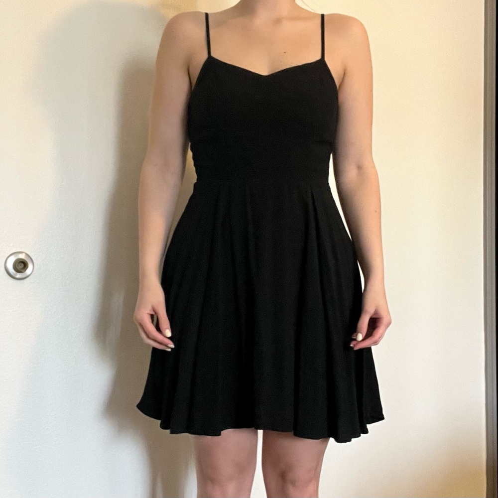 Gap Black Spaghetti Strap Dress